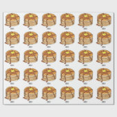 Voorbeeld van de cartoon van Pancake Cadeaupapier (Vlak)