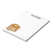 Voorbeeld van de cartoon van Pancake Notitieblok (Gedraaid)