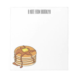 Voorbeeld van de cartoon van Pancake Notitieblok