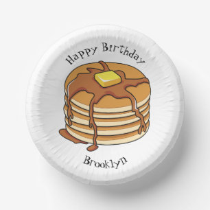 Voorbeeld van de cartoon van Pancake Papieren Kommen