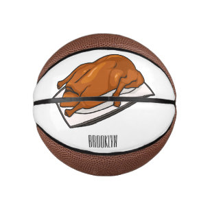 Voorbeeld van de cartoon van pekeleenden basketbal