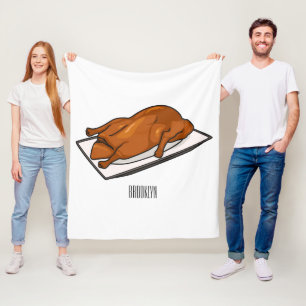Voorbeeld van de cartoon van pekeleenden fleece deken
