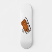Voorbeeld van de cartoon van pekeleenden skateboard (Voorkant)