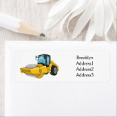 Voorbeeld van de cartoon van wegwalsen etiket (Insitu)