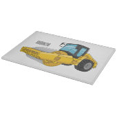 Voorbeeld van de cartoon van wegwalsen snijplank (Hoek)