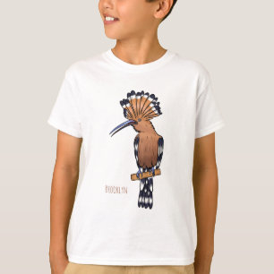 Voorbeeld van de Euraziatische cartoon van hoopvog T-shirt