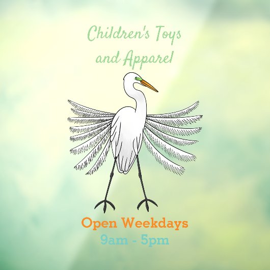 Voorbeeld van de grote cartoon van de stekelvogel raamsticker (Vel 3)