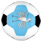 Voorbeeld van de grote cartoon van de stekelvogel voetbal (Gedraaid)