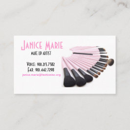 Voorbeeld van de make-up van artistiek Visitekaart Visitekaartje