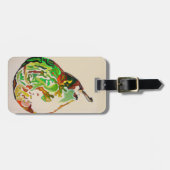 Voorbeeld van de waterverf van peren bagagelabel (Voorkant horizontaal)