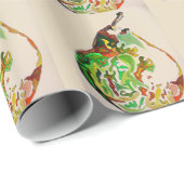 Voorbeeld van de waterverf van peren cadeaupapier (Rol Hoek)