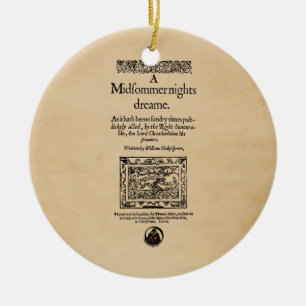 Voorbeeld van een midzomernacht Dream Quarto Keramisch Ornament