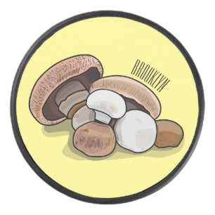 Voorbeeld van paddenstoelcartoon hockey puck