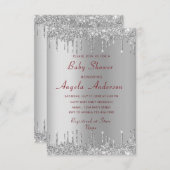 Voorbeeld van uitnodiging voor QR-code Glitter-Bab (Voorkant / Achterkant)