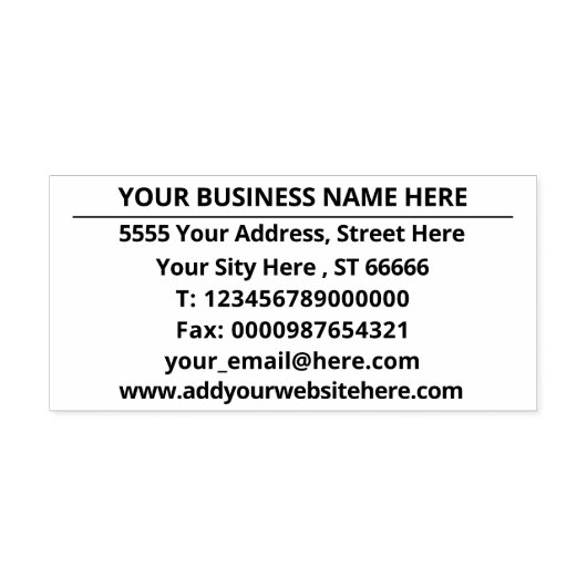 Voorbeeld van uw eigen adresstempel ontwerpen zelfinktende stempel (Design)