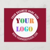 Voorbeeld van uw Logo-reclamebrochure Flyer (Achterkant)