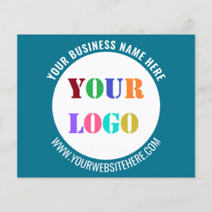 Voorbeeld van uw Logo-reclamebrochure Flyer