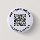 Voorbeeld van uw QR Code Button met aangepaste tek (Voorkant)
