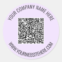 Voorbeeld van uw QR-code en aangepaste tekst Stick