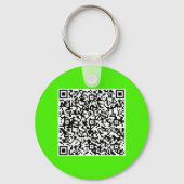 Voorbeeld van uw QR-code Scan Info Sleutelhanger (Achterkant)