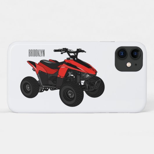 Voorbeeld van vierwielaandrijving met cartoon Case-Mate iPhone case (Achterkant (horizontaal))
