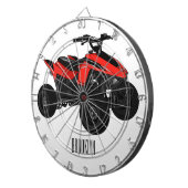 Voorbeeld van vierwielaandrijving met cartoon dartbord (Voorkant Rechts)