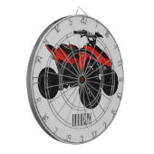 Voorbeeld van vierwielaandrijving met cartoon dartbord (Voorkant Links)