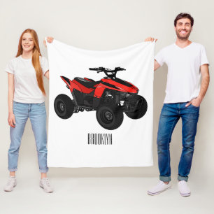 Voorbeeld van vierwielaandrijving met cartoon fleece deken