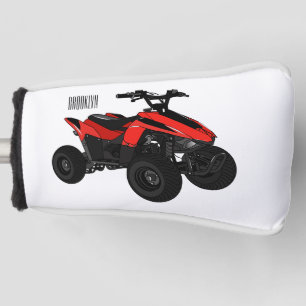 Voorbeeld van vierwielaandrijving met cartoon golfheadcover