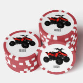 Voorbeeld van vierwielaandrijving met cartoon poker chips (Opstapeling)
