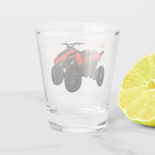 Voorbeeld van vierwielaandrijving met cartoon shot glas (Achterkant)