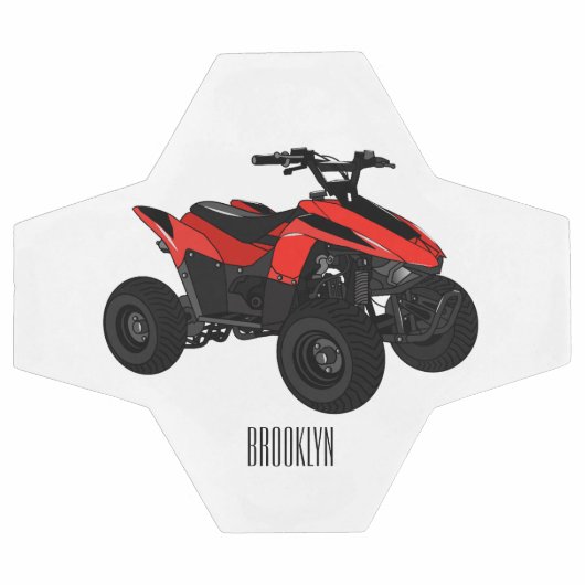 Voorbeeld van vierwielaandrijving met cartoon voetbal (Enkel)