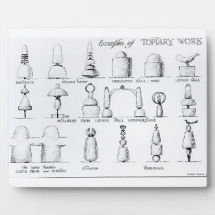 Voorbeelden van Topiary Work, 1902 (engraving) (b/ Fotoplaat