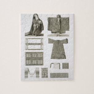 Voorbeelden van zijderoute en Egyptische kostuums, Legpuzzel