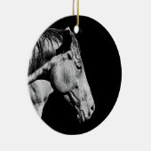 voorbeen van het paard keramisch ornament (Rechts)