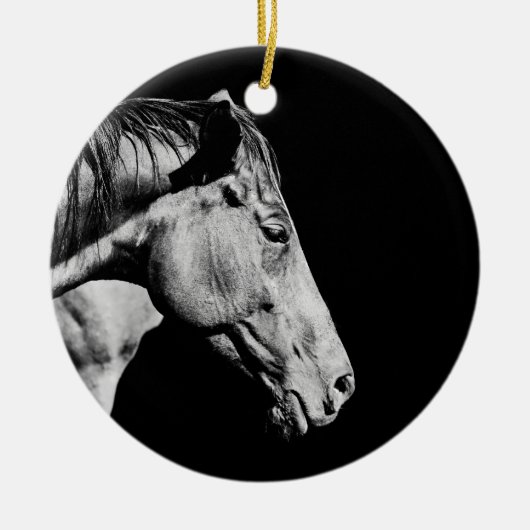 voorbeen van het paard keramisch ornament (Voorkant)