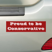 Voorbereid tot conservatieve bumpersticker (Op auto)