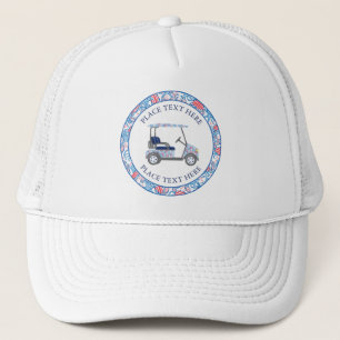 Voorbereide Patriotse Krabben Golfkar Trucker Pet