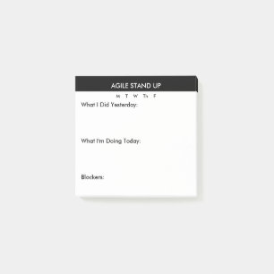 Voorbereidende notities voor de standaard post-it® notes