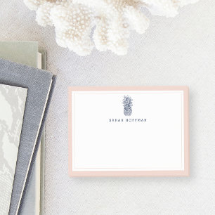 Voorbereiding anananas   Blush & Navy Personalized Post-it® Notes