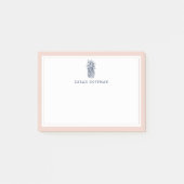 Voorbereiding anananas | Blush & Navy Personalized Post-it® Notes (Voorkant)