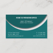 Voorbereiding inkomstenbelasting visitekaartje (Voorkant)