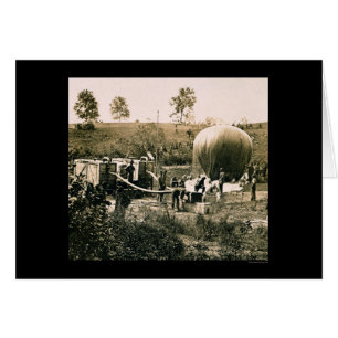 Voorbereiding van een militaire ballon, Gaines Mil