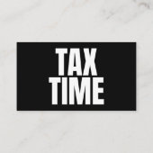 Voorbereiding van inkomstenbelasting visitekaartje (Achterkant)