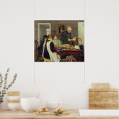 Voorbereiding voor Kerstmis 1896 Poster (Keuken)