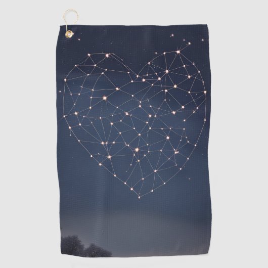 Voorbestemd om samen te zijn golfhanddoek (Voorkant)