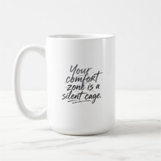Voorbij de comfortzone koffiemok
