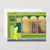 Voorbij de groene winkel feestdagenkaart (Voorkant / Achterkant)