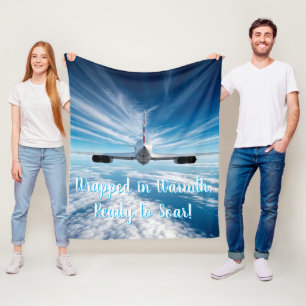 Voorbij de horizon: Concorde van achteren Fleece Deken