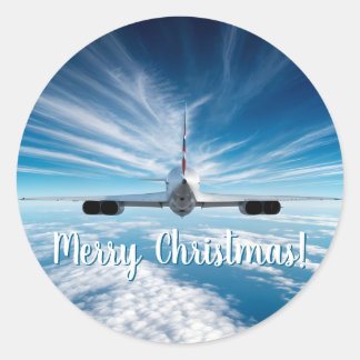 Voorbij de horizon: Concorde van achteren Ronde Sticker